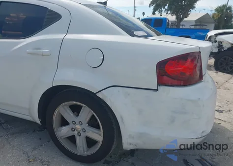 2013 Dodge Avenger Se из США, поврежденный, VIN 1C3CDZAB7DN605331